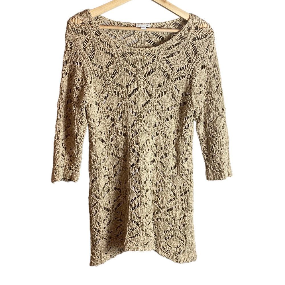 J.Jill crochet sweater 
